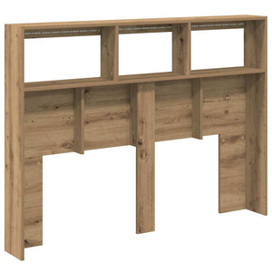 Κεφαλάρι με Αποθηκευτικό Χώρο & LED Artisan Δρυς 140x17x102 εκ. - Pakobazaar