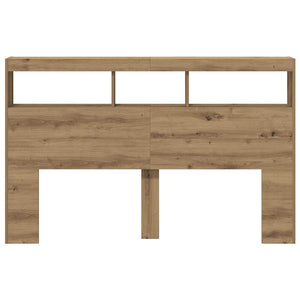 Κεφαλάρι με Αποθηκευτικό Χώρο & LED Artisan Δρυς 160x17x102 εκ. - Pakobazaar
