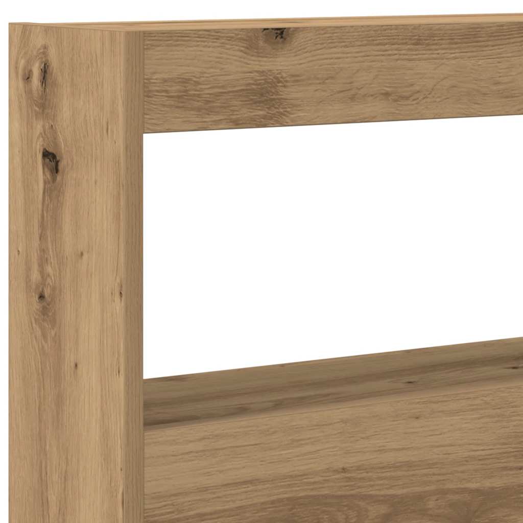 Κεφαλάρι με Αποθηκευτικό Χώρο & LED Artisan Δρυς 160x17x102 εκ. - Pakobazaar