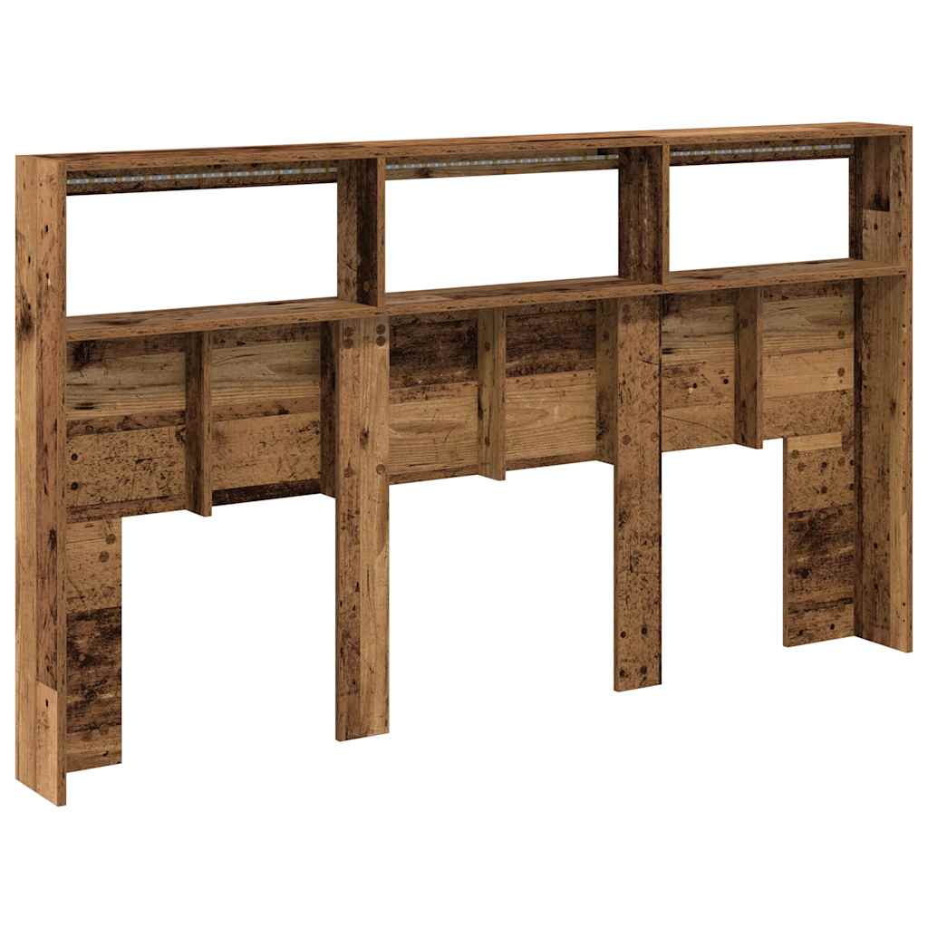 Κεφαλάρι με Αποθηκευτικό Χώρο & LED 180x17x102 εκ. - Pakobazaar