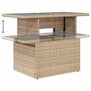 Σετ Καναπέ Κήπου 6 τεμ. Μπεζ Συνθετικό Ρατάν με Μαξιλάρια