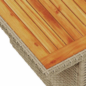 Σαλόνι Κήπου Σετ 9 τεμ. Μπεζ Συνθετικό Ρατάν με Μαξιλάρια - Pakobazaar