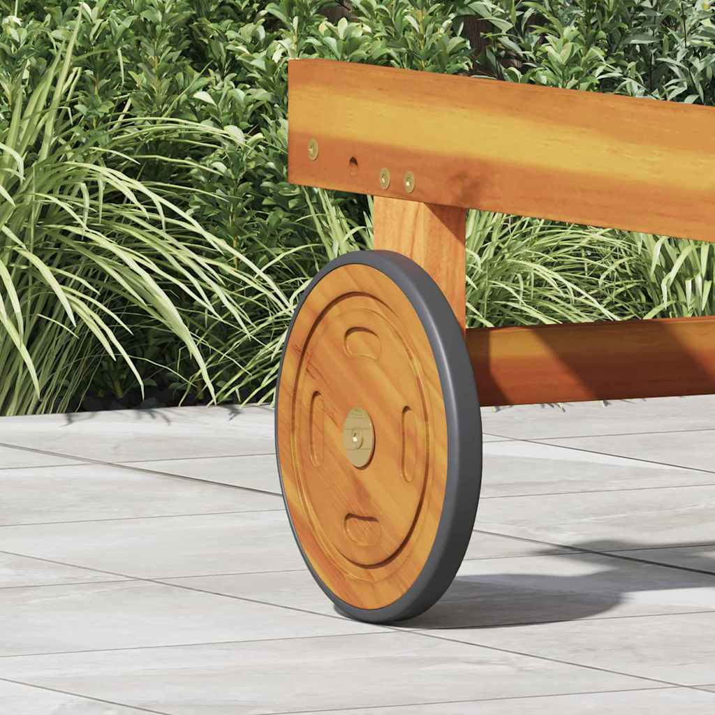 Ευρυχωροί Τροχοί με τροχούς 2 pcs Καφέ 20.5 x 20.5 x 2 εκ.