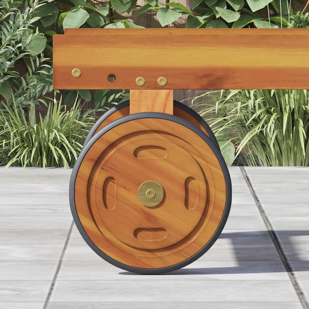 Ευρυχωροί Τροχοί με τροχούς 2 pcs Καφέ 20.5 x 20.5 x 2 εκ.