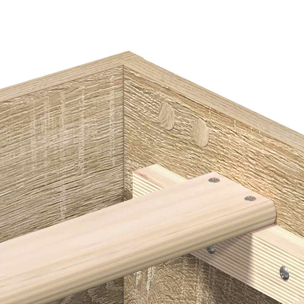Πλαίσιο κρεβατιού χωρίς στρώμα 200x200 εκ. Επεξεργασμένο Ξύλο