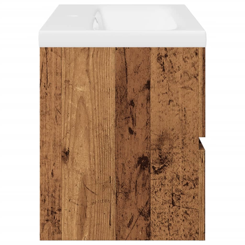 Ντουλάπι με Ενσωματωμένο Νιπτήρα Παλιό Ξύλο - Pakobazaar