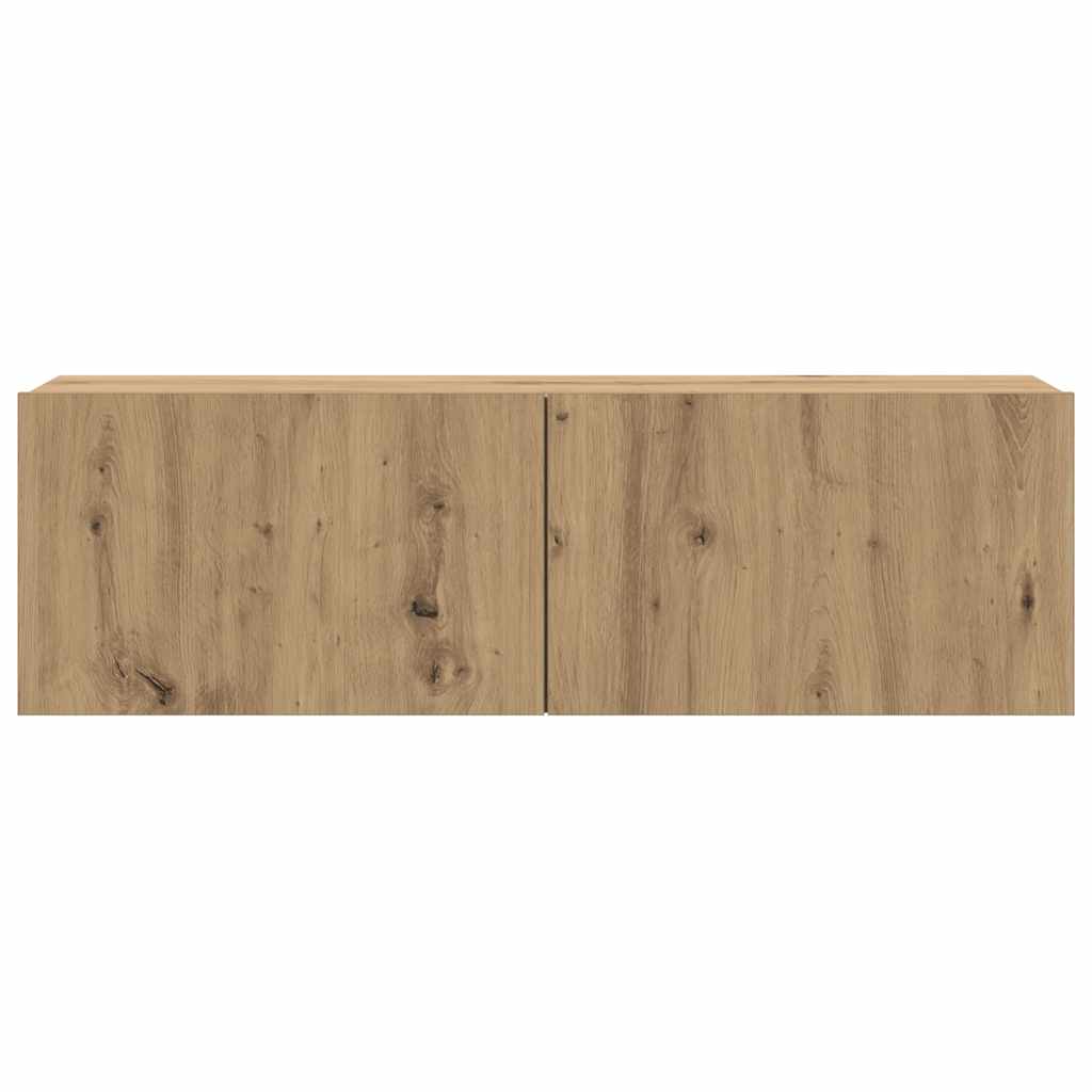 8 τεμαχίων σετ επίτοιχου ντουλαπιού τηλεόρασης Artisan Oak - Pakobazaar