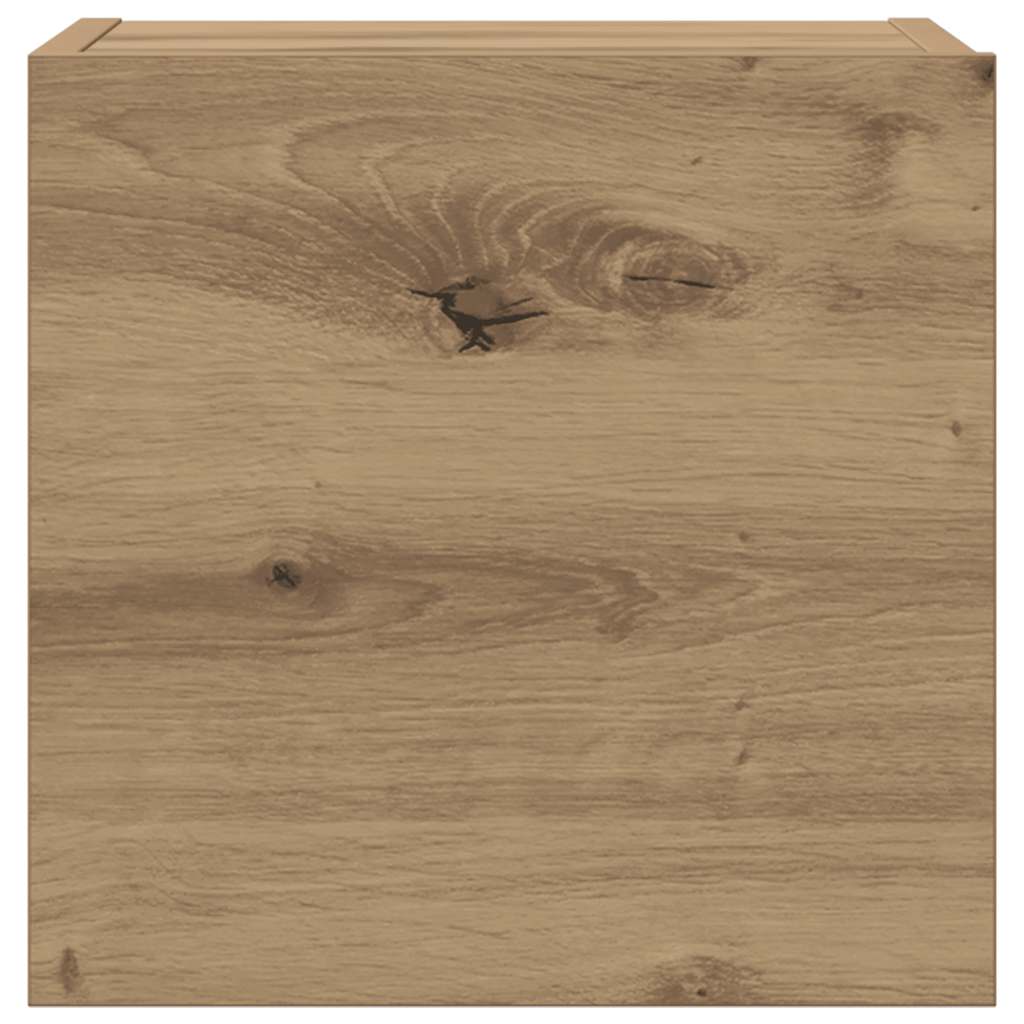 8 τεμαχίων σετ επίτοιχου ντουλαπιού τηλεόρασης Artisan Oak - Pakobazaar