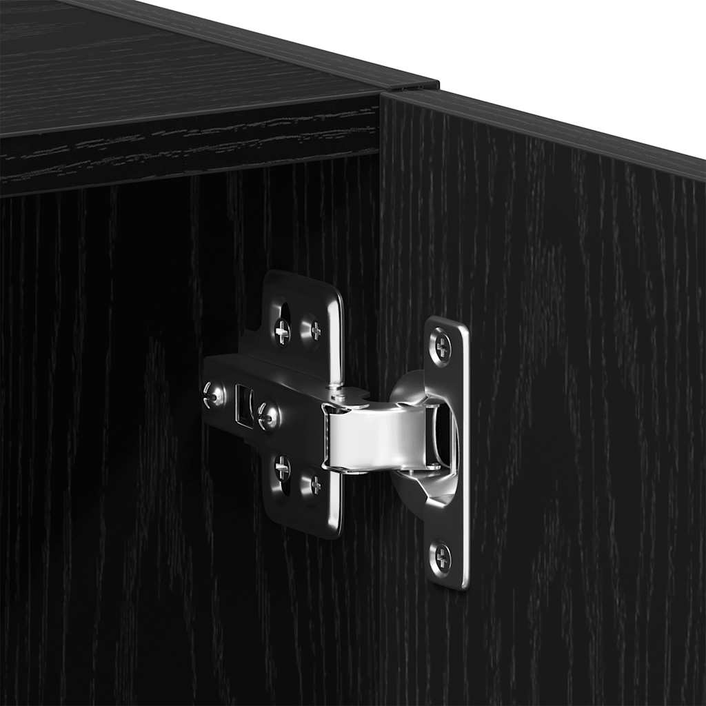 Ντουλάπι Πλυντηρίου Ρούχων Μαύρο Δρυς 64x24x190 εκ. από Τεχνητό Ξύλο - Pakobazaar