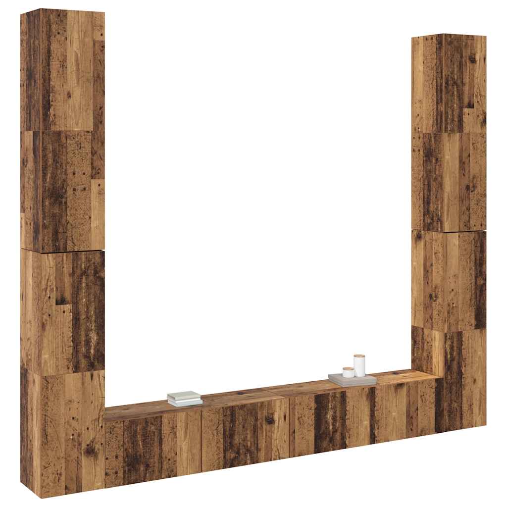 6 τεμαχίων ντουλάπι τηλεόρασης που τοποθετείται τοίχο από