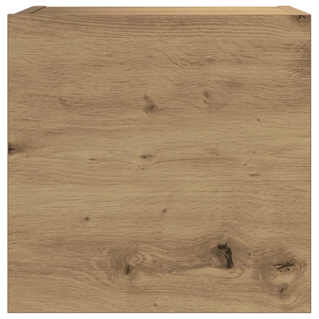 Σετ ντουλαπιών τηλεόρασης 7 τεμαχίων Επιτοίχιο Τεχνικής Δρυς