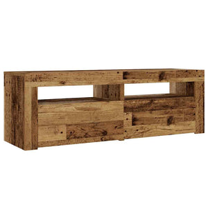 Κομοδίνα με LED 2 τεμ. Παλιό ξύλο 60 x 35 x 40 εκ. - Pakobazaar