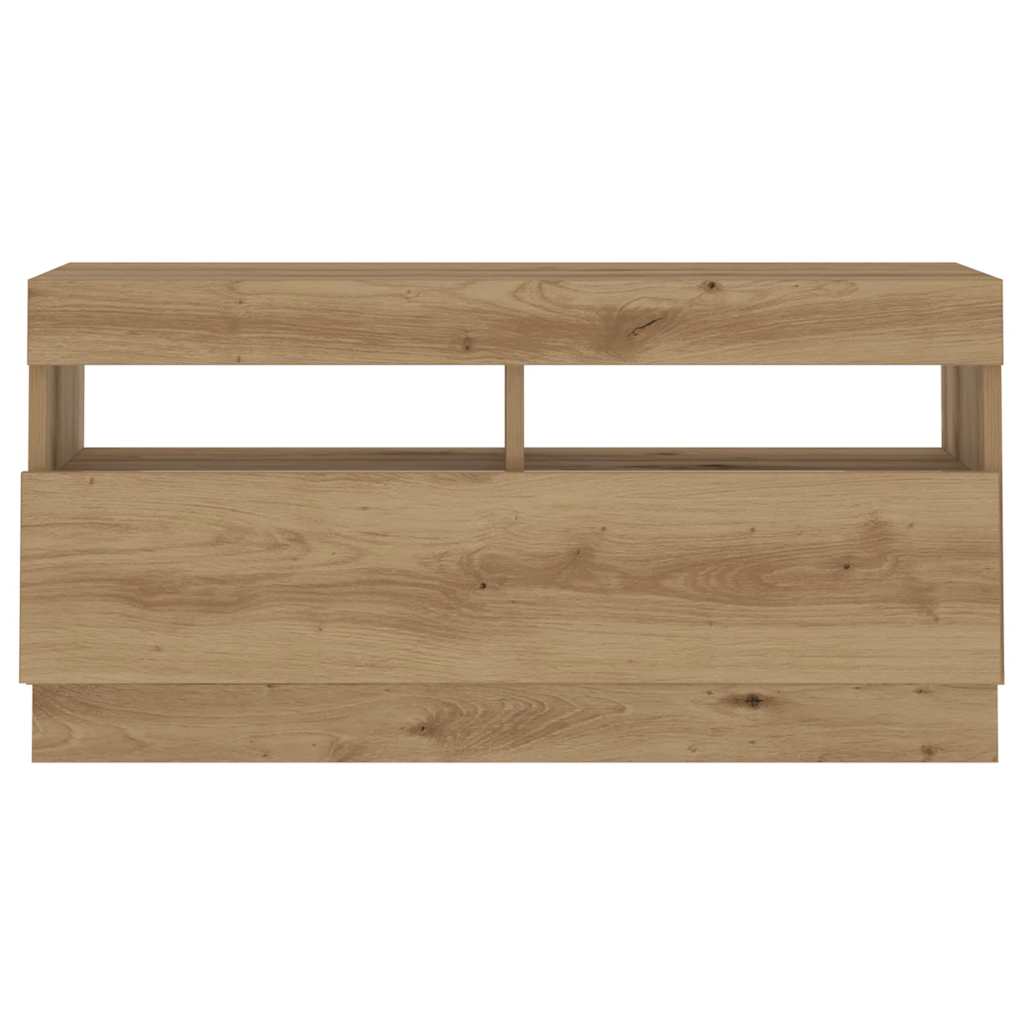 Έπιπλο Τηλεόρασης με LED Αρτισιανή Δρυς 180x35x40 εκ Επεξ.Ξύλο - Pakobazaar