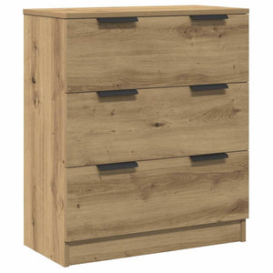 Μπουφές 3 τμχ Δρυς τεχνίτης 60x30x70 cm Επεξεργασμένο ξύλο