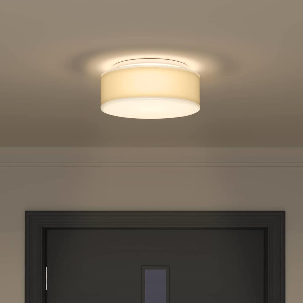 Λάμπα Οροφής με προβολείς Λευκό 30 x 30 x 13,5 εκ ύφασμα - Pakobazaar