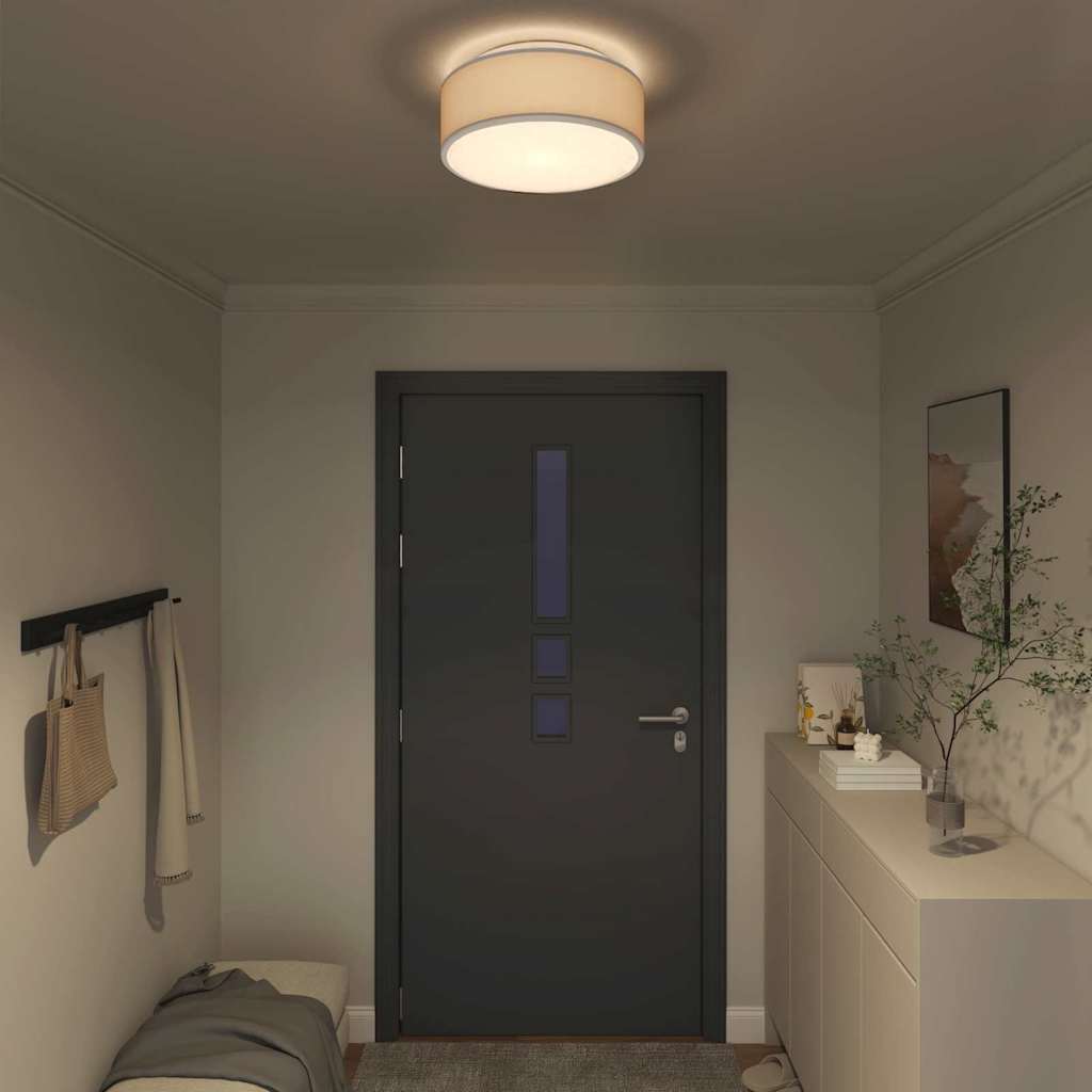 Λάμπα Οροφής με προβολείς Γκρι 38 x 38 x 13,5 εκ ύφασμα - Pakobazaar