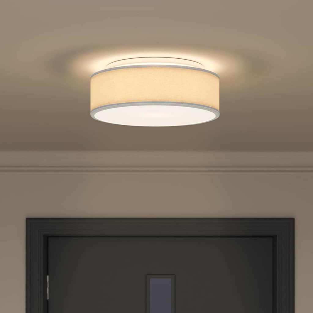 Λάμπα Οροφής με προβολείς Γκρι 38 x 38 x 13,5 εκ ύφασμα - Pakobazaar