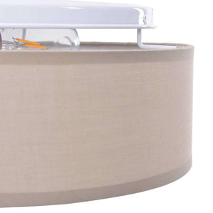 Λάμπα Οροφής με προβολείς Taupe 38 x 38 x 13,5 εκ ύφασμα - Pakobazaar