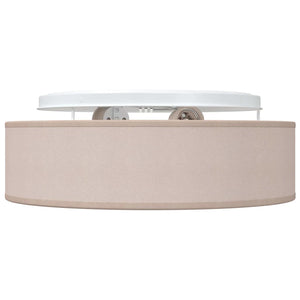 Λάμπα Οροφής με προβολείς Taupe 38 x 38 x 13,5 εκ ύφασμα - Pakobazaar