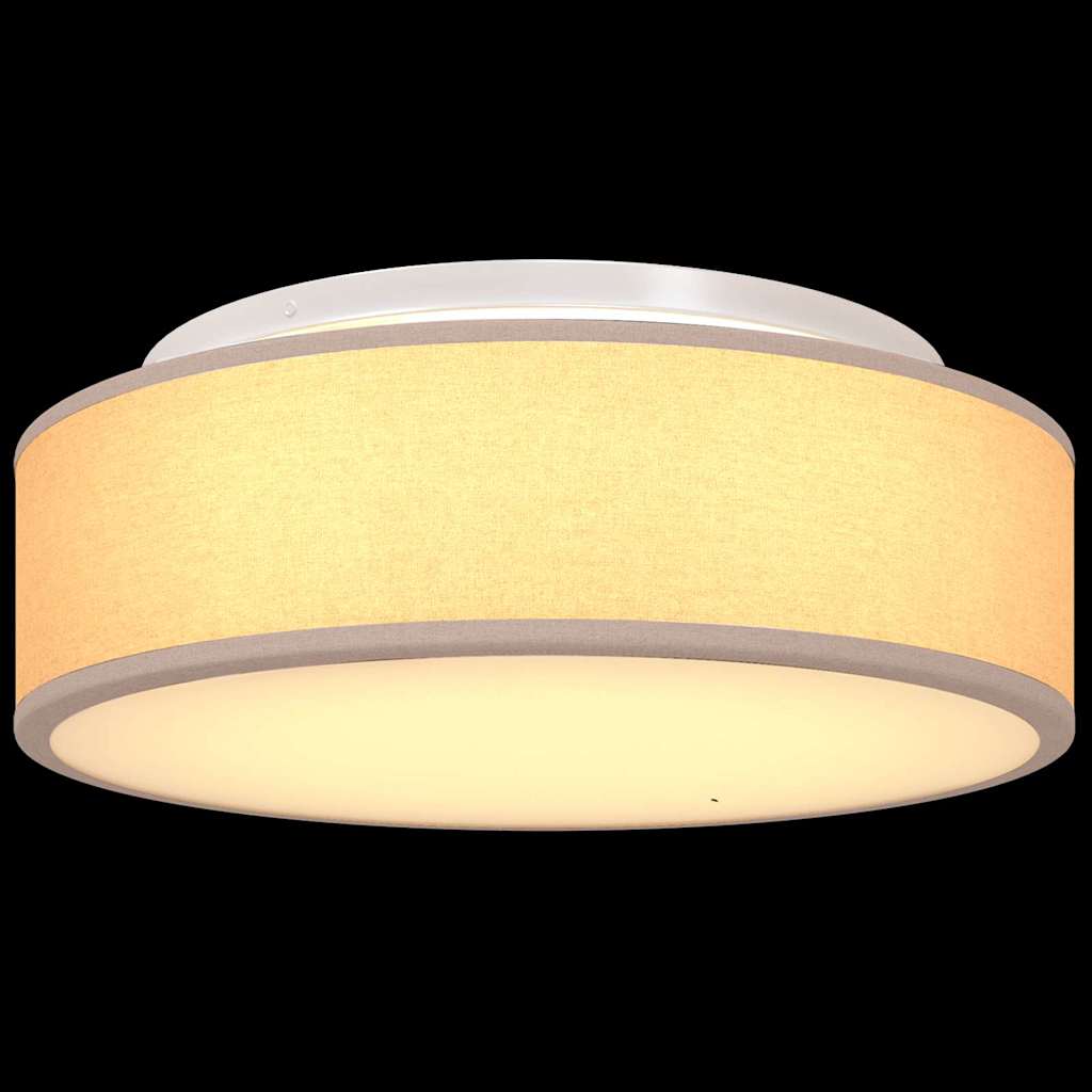 Λάμπα Οροφής με προβολείς Taupe 38 x 38 x 13,5 εκ ύφασμα - Pakobazaar