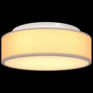 Λάμπα Οροφής με προβολείς Taupe 38 x 38 x 13,5 εκ ύφασμα - Pakobazaar