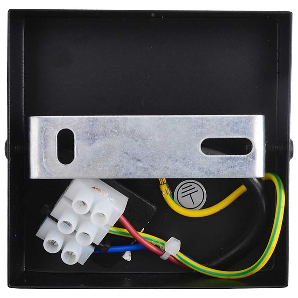 Σποτ οροφής Μαύρο 13 x 13 x 26 εκ. Γυαλί και Μέταλλο - Pakobazaar