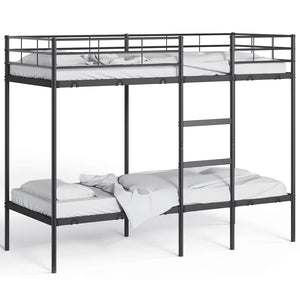 Κουκέτα χωρίς στρώμα Μαύρο 75x190 cm Ατσάλι - Pakobazaar