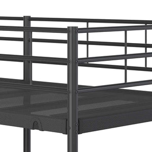 Κουκέτα χωρίς στρώμα Μαύρο 75x190 cm Ατσάλι - Pakobazaar