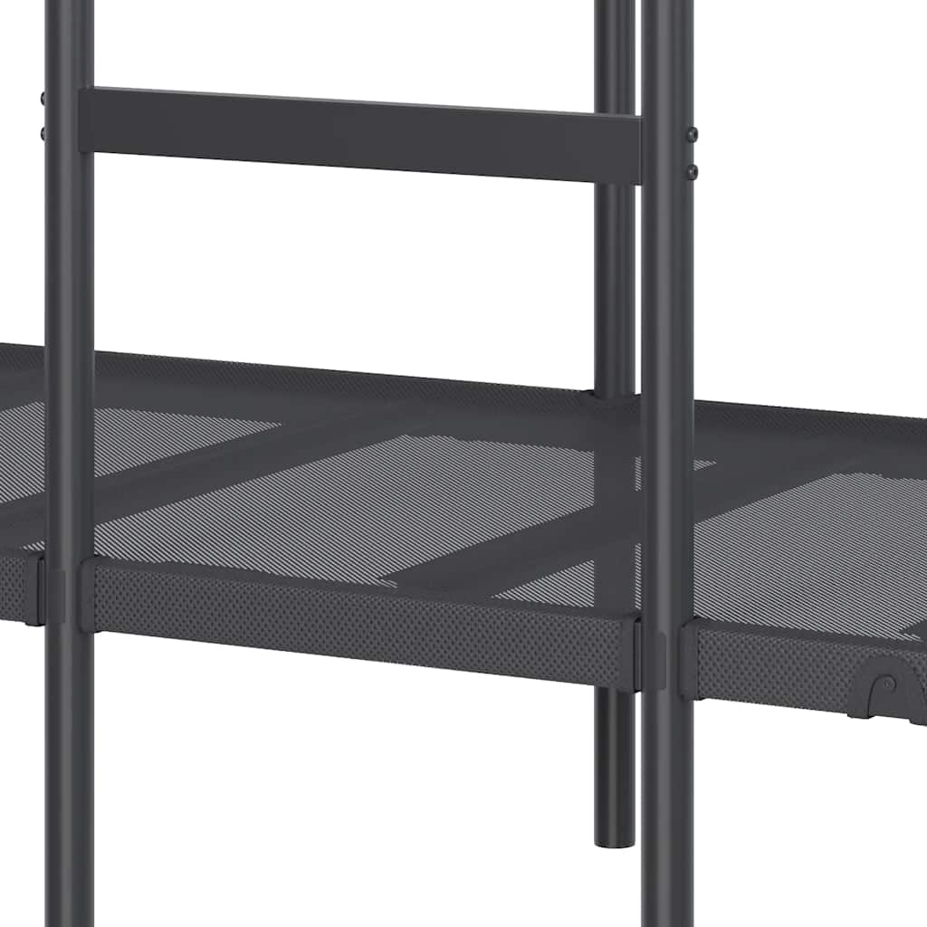 Κουκέτα χωρίς στρώμα Μαύρο 75x190 cm Ατσάλι - Pakobazaar