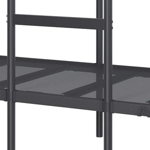 Κουκέτα χωρίς στρώμα Μαύρο 75x190 cm Ατσάλι - Pakobazaar