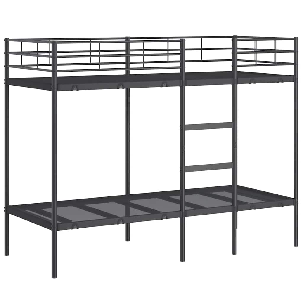 Κουκέτα χωρίς στρώμα Μαύρο 80x200 cm Ατσάλι - Pakobazaar