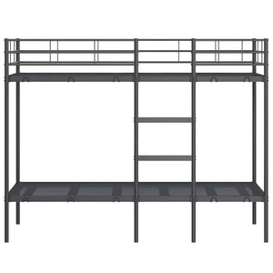 Κουκέτα χωρίς στρώμα Μαύρο 80x200 cm Ατσάλι - Pakobazaar