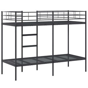 Κουκέτα χωρίς στρώμα Μαύρο 80x200 cm Ατσάλι - Pakobazaar