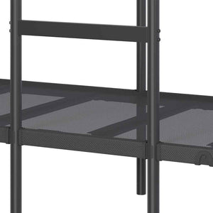 Κουκέτα χωρίς στρώμα Μαύρο 80x200 cm Ατσάλι - Pakobazaar