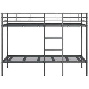 Κουκέτα χωρίς στρώμα Μαύρο 90x190 cm Ατσάλι - Pakobazaar
