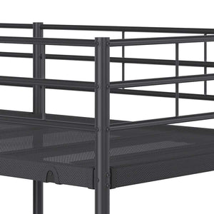 Κουκέτα χωρίς στρώμα Μαύρο 90x190 cm Ατσάλι - Pakobazaar