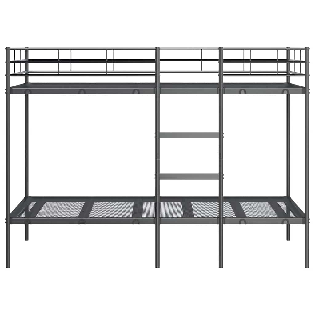 Κουκέτα χωρίς στρώμα Μαύρο 90x200 cm Ατσάλι - Pakobazaar