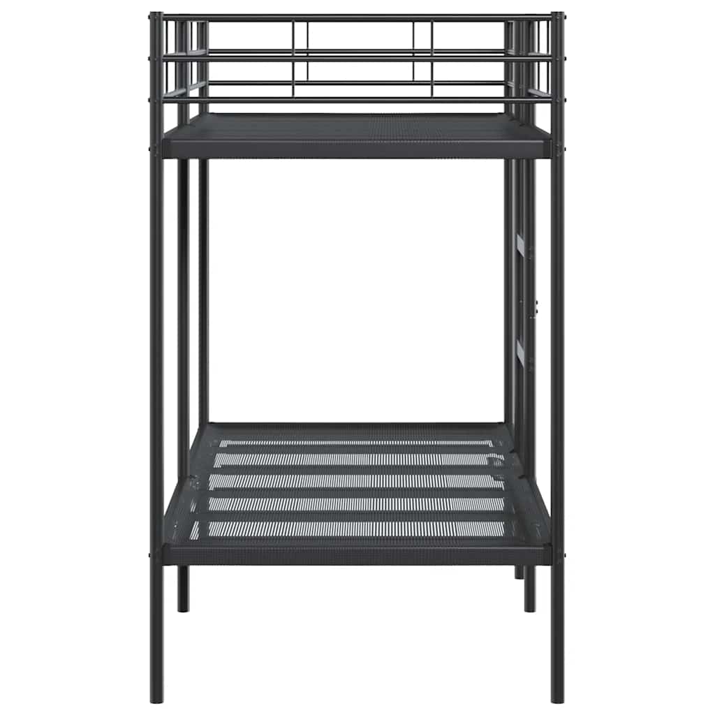 Κουκέτα χωρίς στρώμα Μαύρο 90x200 cm Ατσάλι - Pakobazaar