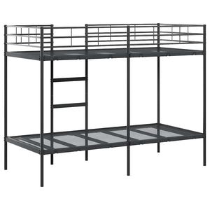 Κουκέτα χωρίς στρώμα Μαύρο 90x200 cm Ατσάλι - Pakobazaar