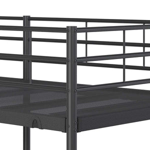 Κουκέτα χωρίς στρώμα Μαύρο 90x200 cm Ατσάλι - Pakobazaar