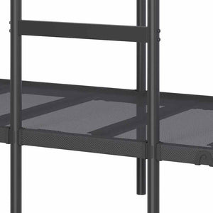 Κουκέτα χωρίς στρώμα Μαύρο 90x200 cm Ατσάλι - Pakobazaar