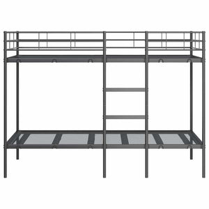 Κουκέτα χωρίς στρώμα Μαύρο 100x190 cm Ατσάλι - Pakobazaar