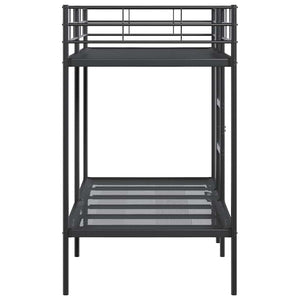 Κουκέτα χωρίς στρώμα Μαύρο 100x190 cm Ατσάλι - Pakobazaar