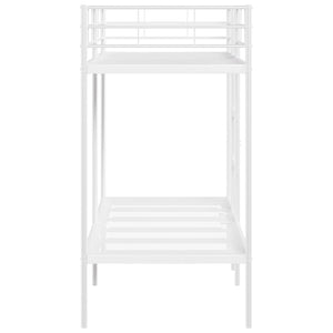 Κουκέτα χωρίς στρώμα Λευκό 75x190 cm Ατσάλι - Pakobazaar