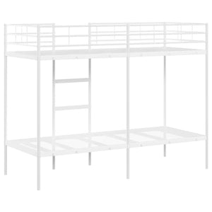 Κουκέτα χωρίς στρώμα Λευκό 75x190 cm Ατσάλι - Pakobazaar