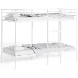 Κουκέτα χωρίς στρώμα Λευκό 90x190 cm Ατσάλι - Pakobazaar