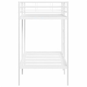 Κουκέτα χωρίς στρώμα Λευκό 90x190 cm Ατσάλι - Pakobazaar