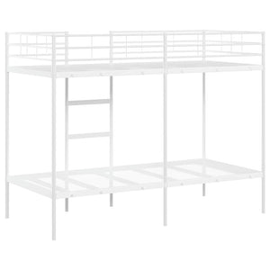 Κουκέτα χωρίς στρώμα Λευκό 90x190 cm Ατσάλι - Pakobazaar
