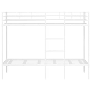 Κουκέτα χωρίς στρώμα Λευκό 90x200 cm Ατσάλι - Pakobazaar