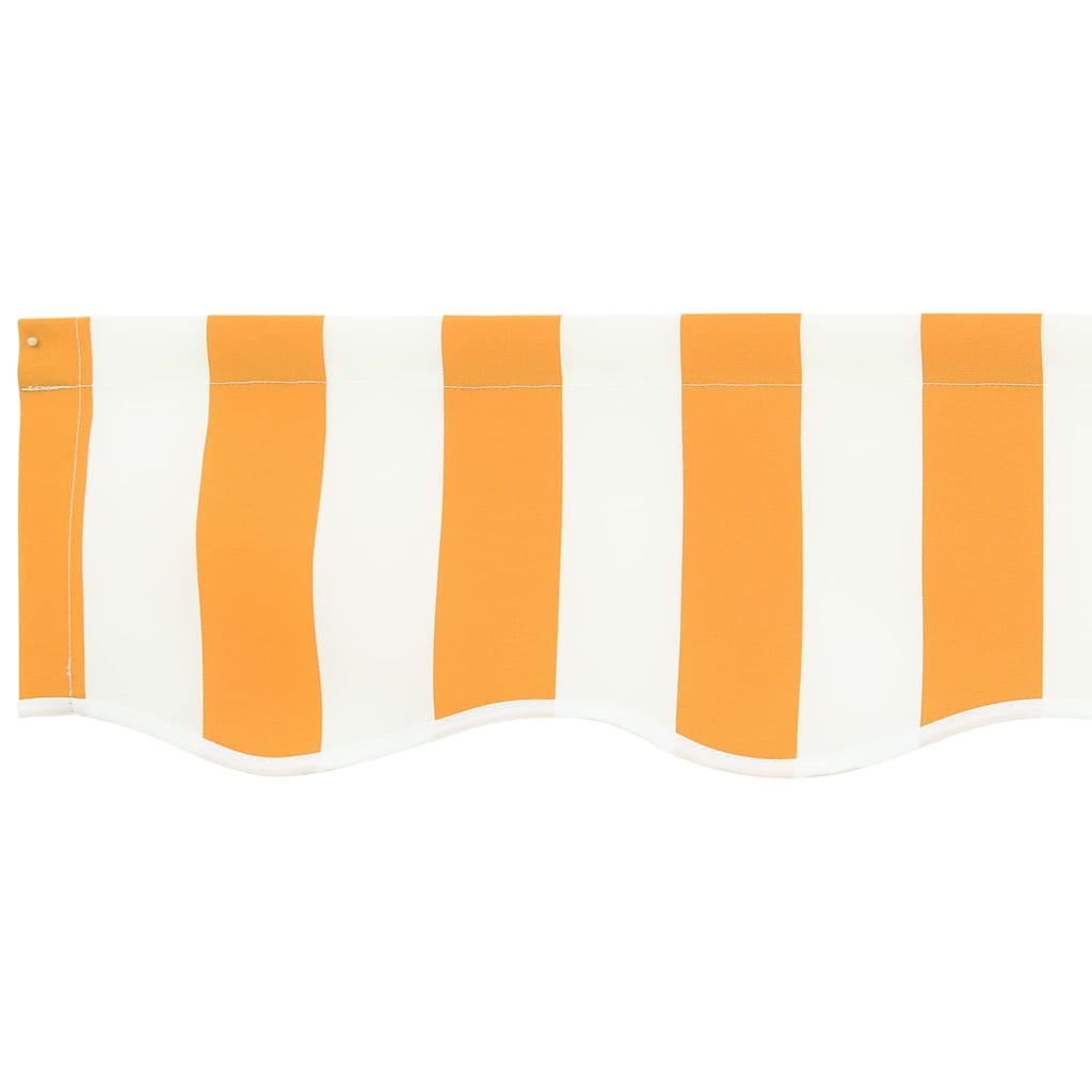 Ύφασμα αντικατάστασης τέντας Κίτρινο και Λευκό 3,5 x 2 m